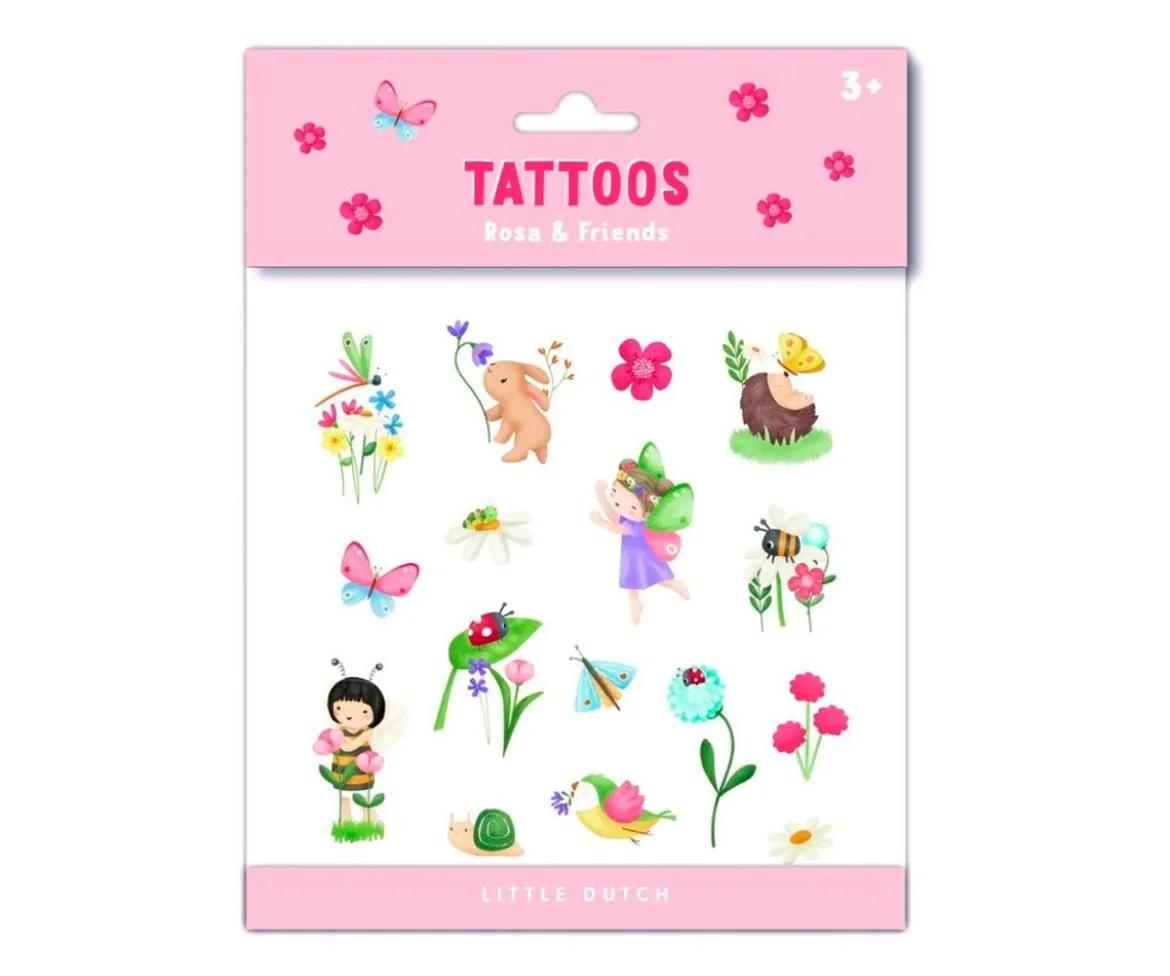 Tatuajes Temporales Rosa & Friends