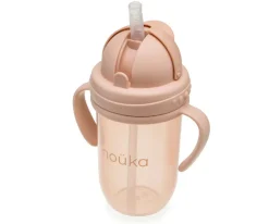 Taza Antiderrame con Pajita Recta 260ml Soft Blush