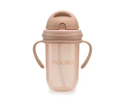 Taza Antiderrame con Pajita Recta 260ml Soft Blush