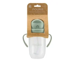 Taza Antiderrame Non-Spill con Pajita Flexible con Peso 260ml Moss