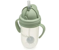 Taza Antiderrame Non-Spill con Pajita Flexible con Peso 260ml Moss