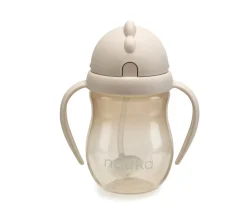 Taza Antiderrame Non-Spill con Pajita Flexible con Peso 240ml Soft Sand