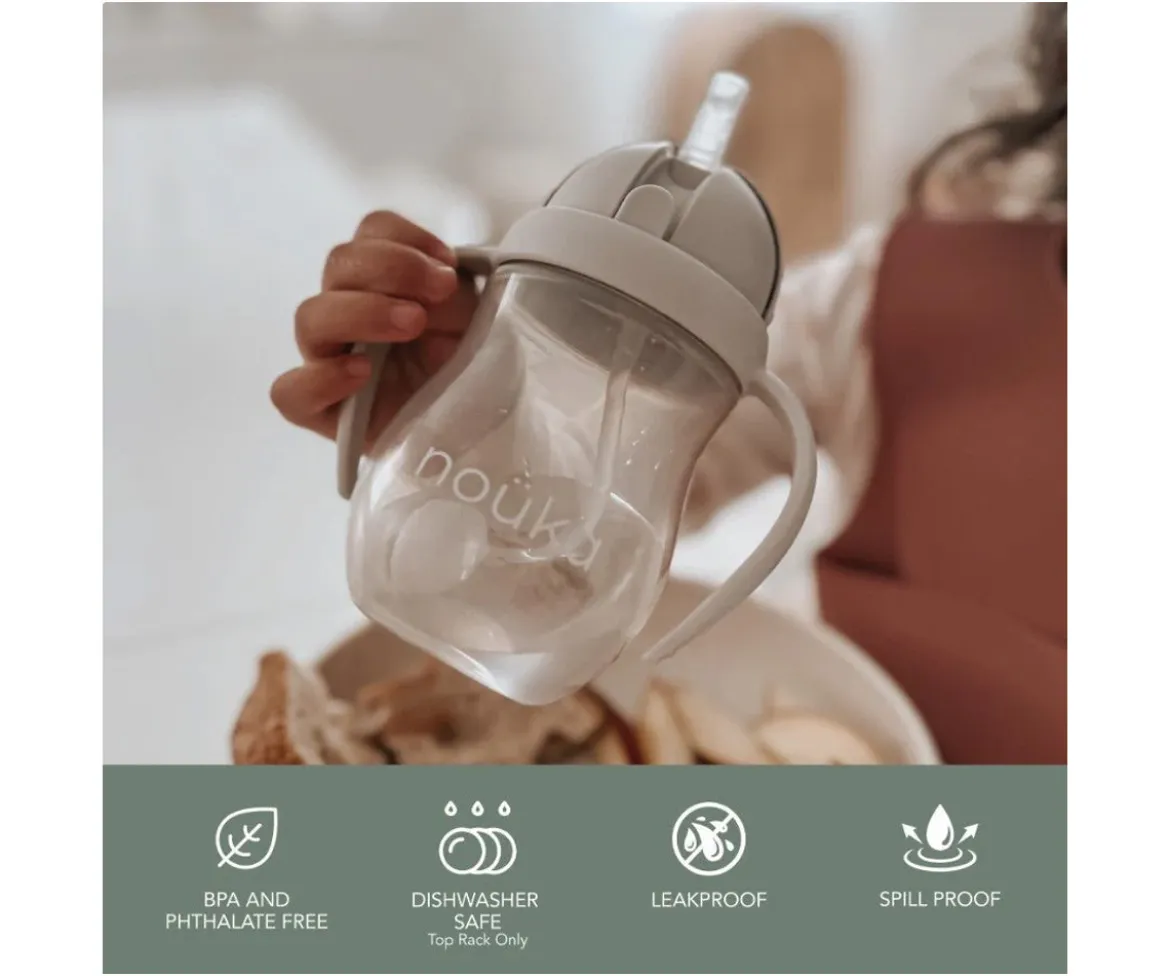 Taza Antiderrame Non-Spill con Pajita Flexible con Peso 240ml Wave