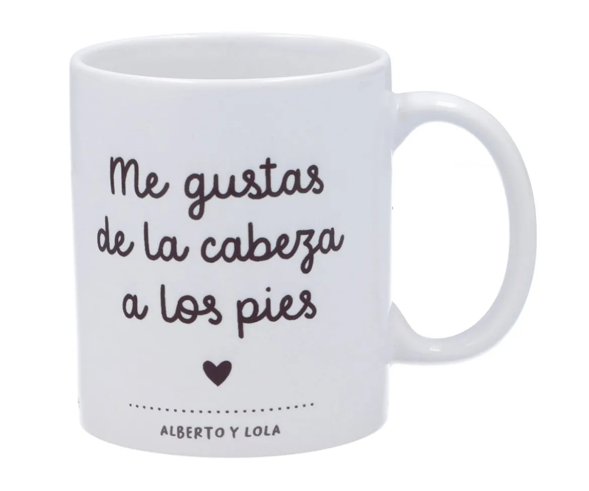 Taza Cerámica Me Gustas de la Cabeza a los Pies Personalizada