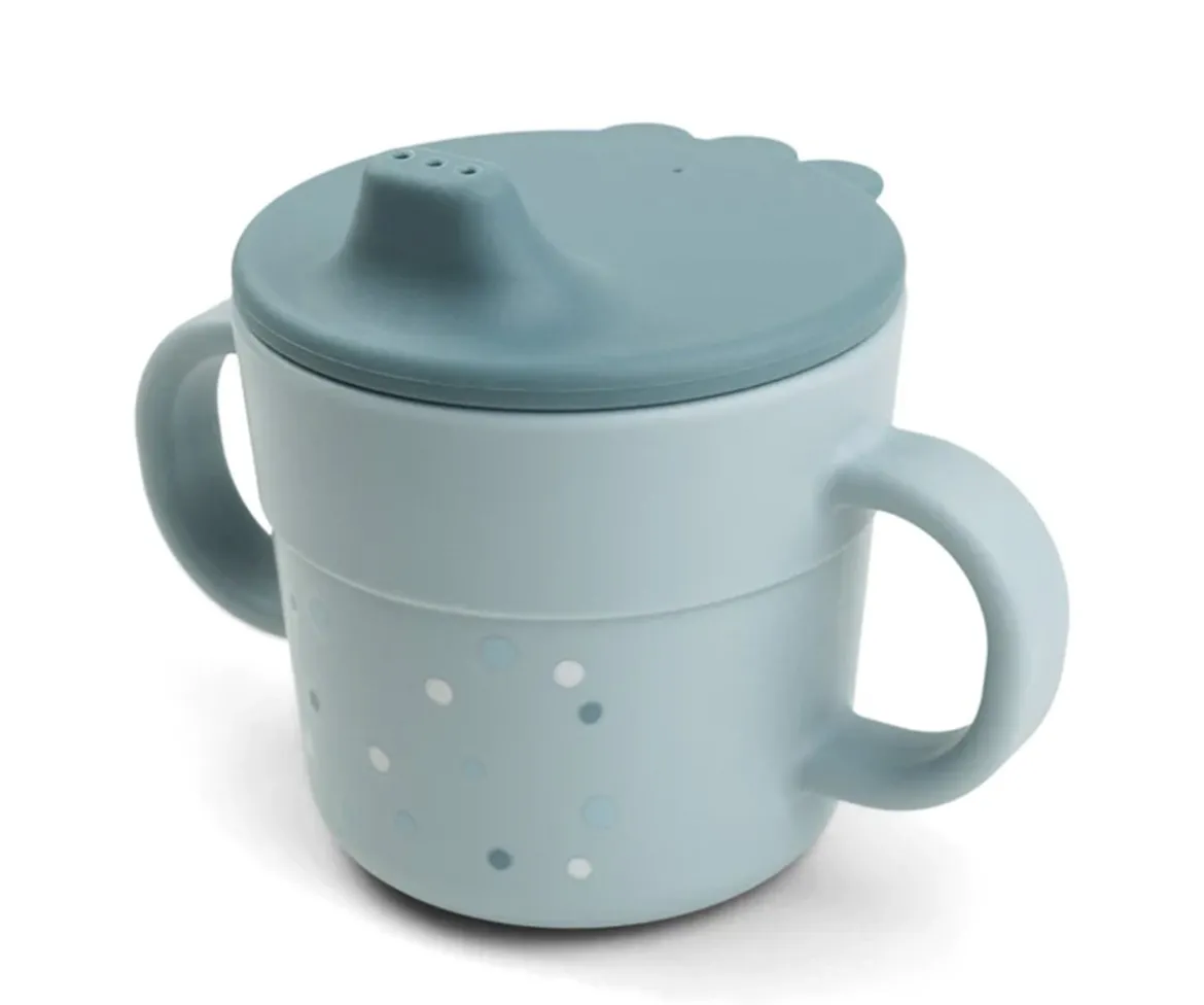 Taza de Aprendizaje Happy Dots Blue