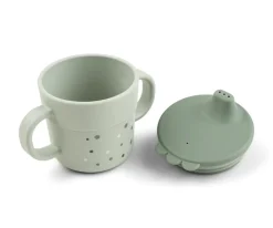Taza de Aprendizaje Happy Dots Green