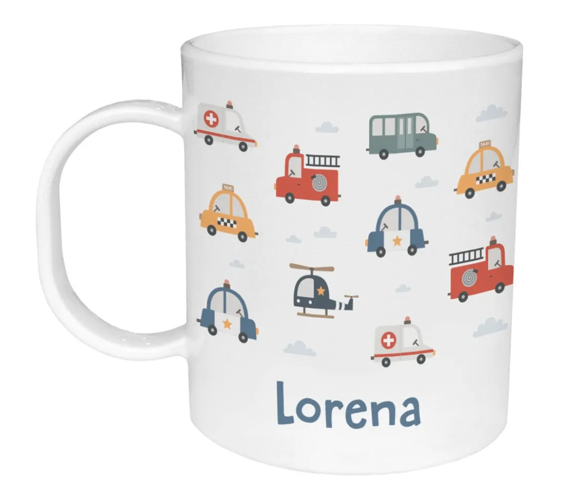 Taza de Plástico Personalizada City Cars