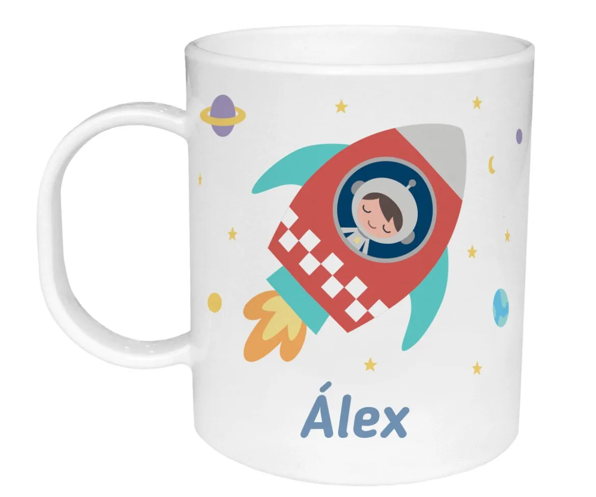 Taza de Plástico Personalizada Espacio