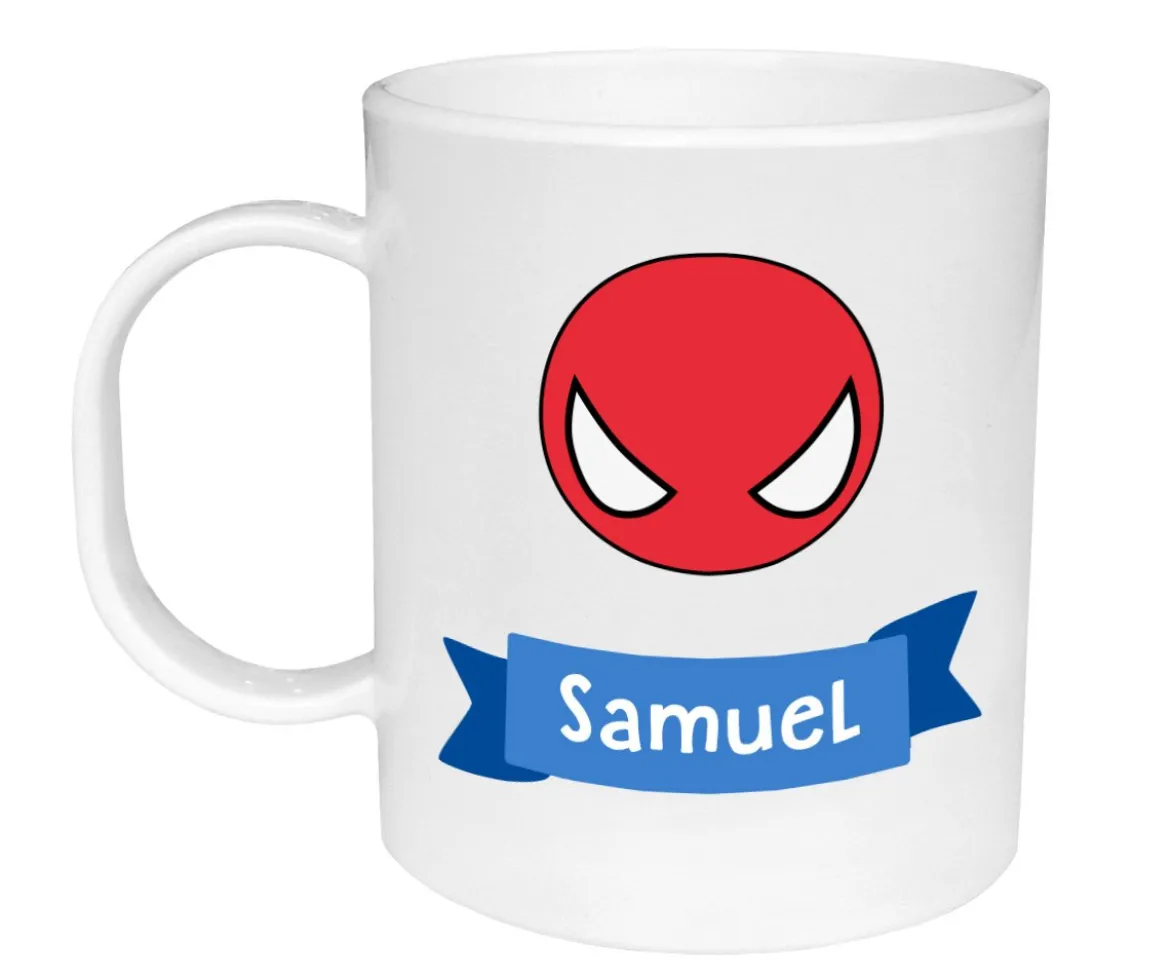 Taza de Plástico Personalizada Héroe Araña