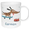 Taza de Plástico Personalizada Skater Dog