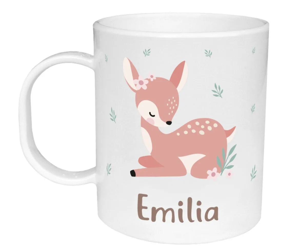 Taza de Plástico Personalizada Sweet Deer