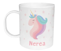 Taza de Plástico Personalizada Unicornio