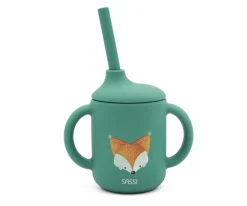Taza de Silicona con Pajita Zorro 120ml