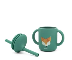 Taza de Silicona con Pajita Zorro 120ml