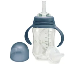 Taza Transitional con Pajita Flexible con Peso 240ml Deep Ocean
