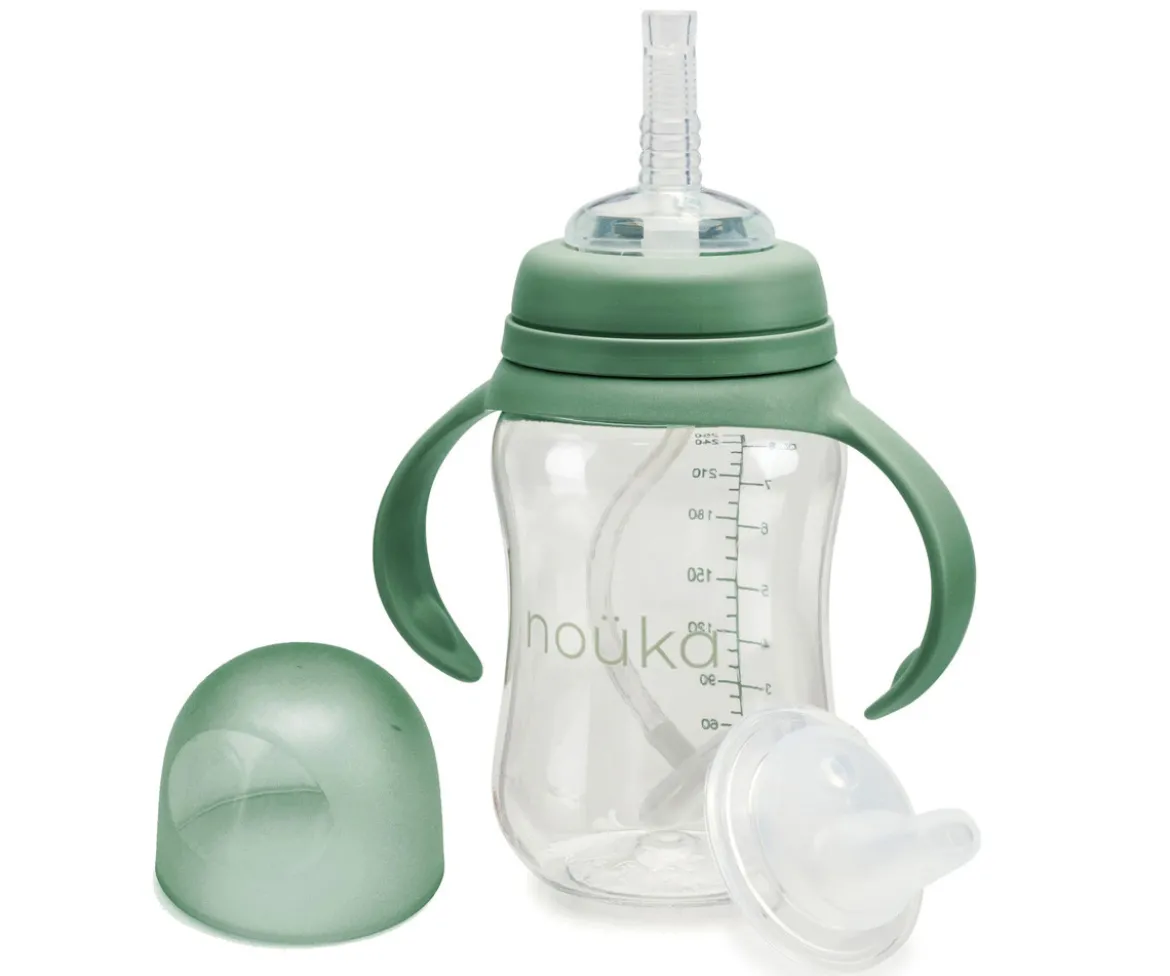 Taza Transitional con Pajita Flexible con Peso 240ml Fern
