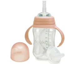 Taza Transitional con Pajita Flexible con Peso 240ml Soft Blush