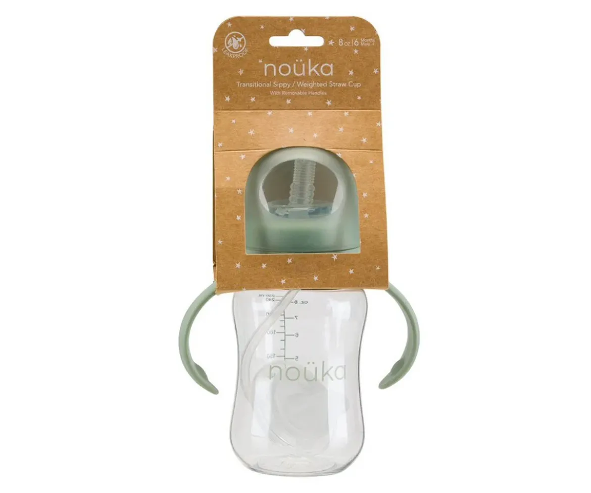 Taza Transitional con Pajita Flexible con Peso 240ml Wave