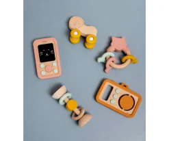 Teléfono Madera Silicona Mrs.Cat para Bebés