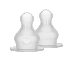 2 Tetinas Silicona Biberón BIBS Flujo Rápido