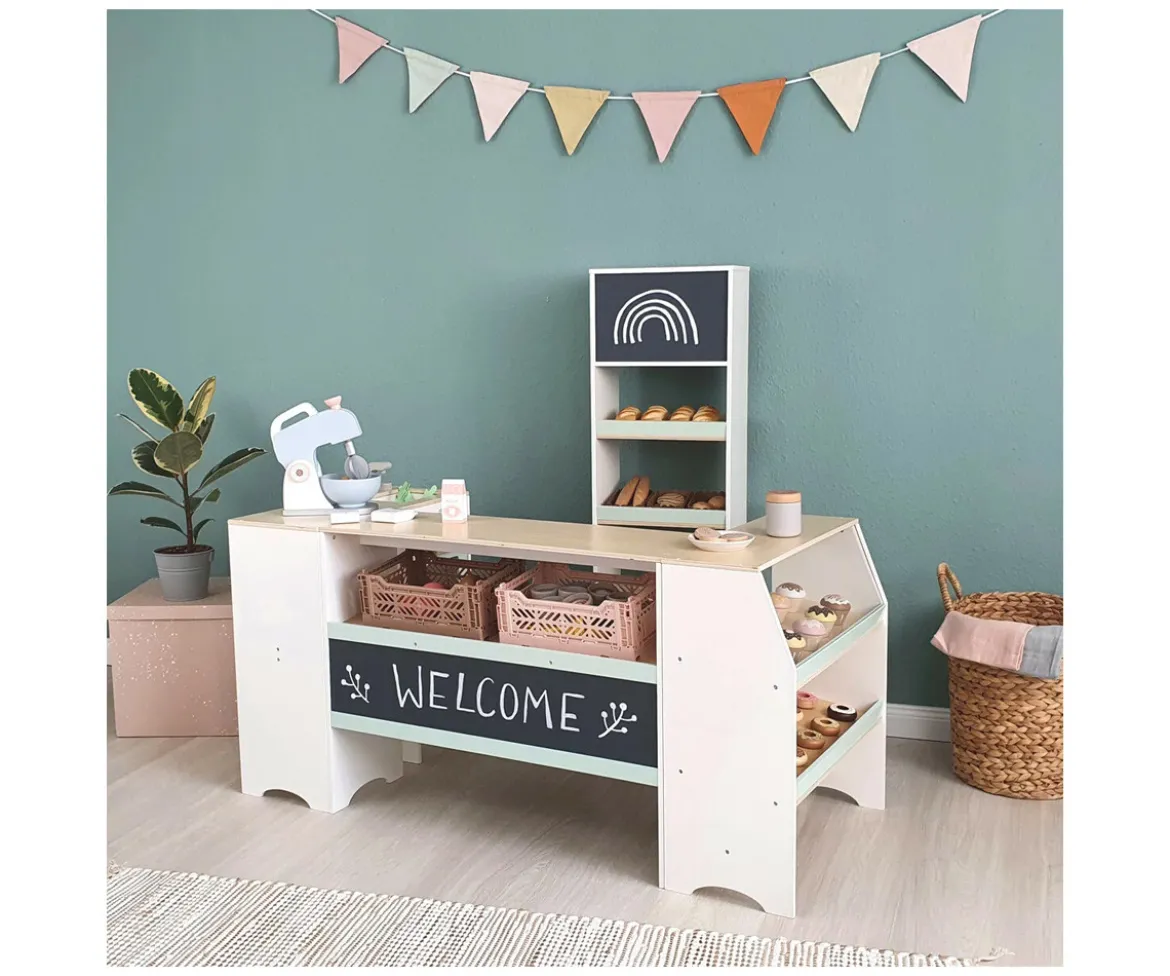 Tienda y Cocina de Juguete Modular White/Natural/Mint