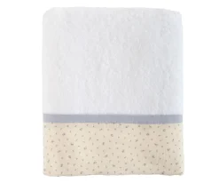 Toalla de Baño Flor Azul Personalizable
