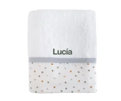 Toalla de Baño Little Stars Blue Personalizable