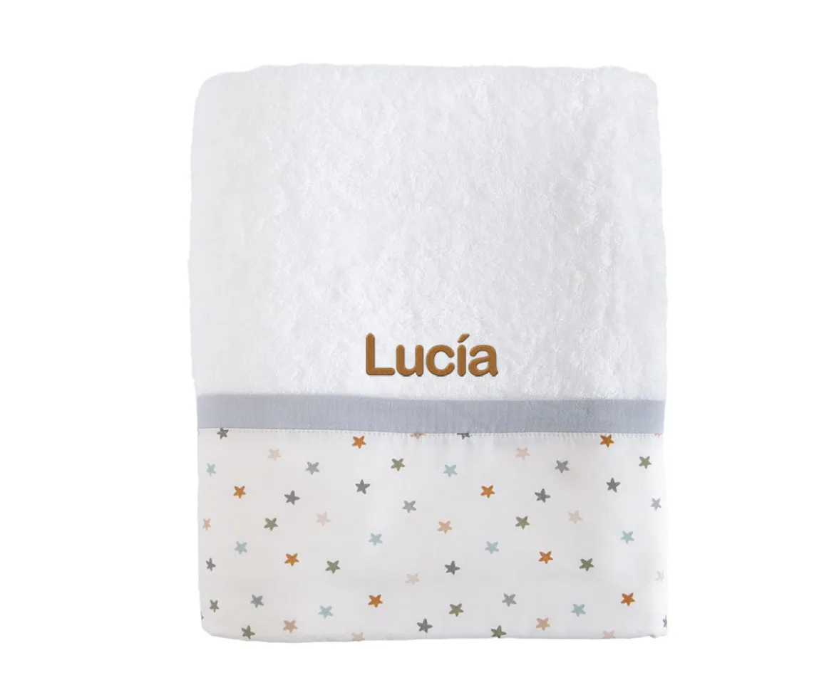 Toalla de Baño Little Stars Blue Personalizable