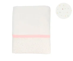 Toalla de Baño Rainbow Dots Rosa Personalizable