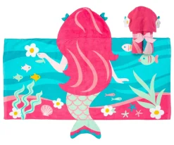 Toalla de Playa con Capucha Sirena