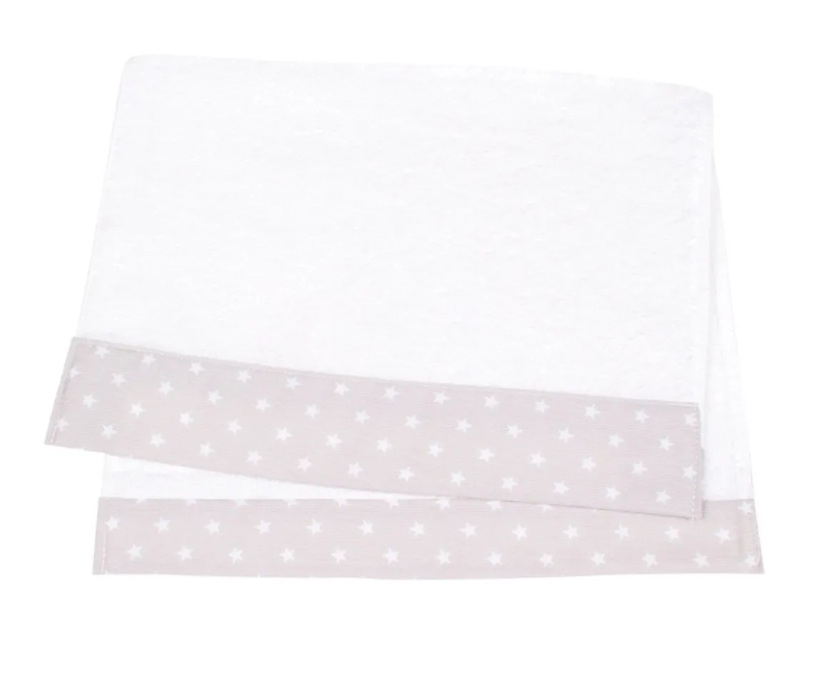Toalla Guardería Classic Star Gris Personalizable