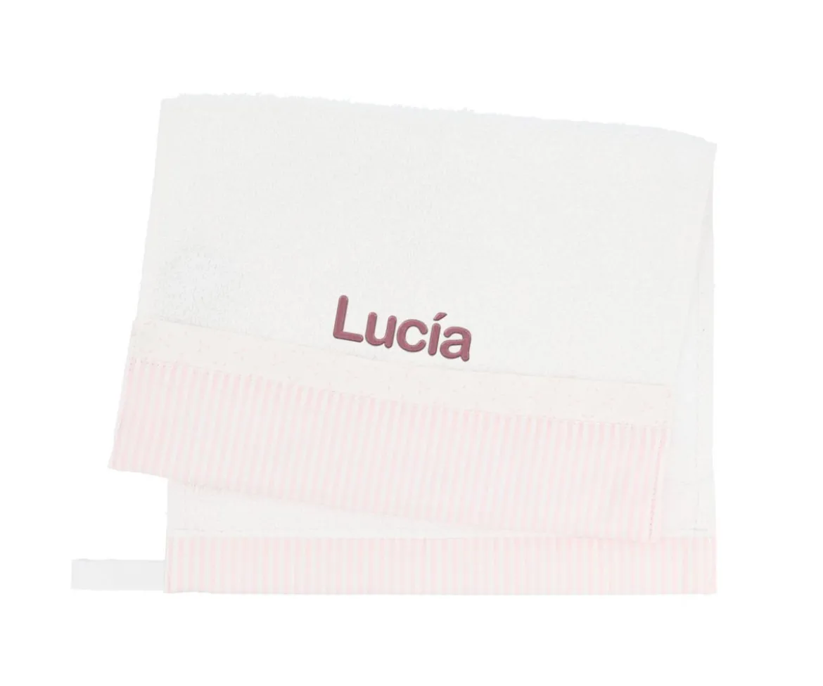 Toalla Guardería Dorset Rosa Personalizable