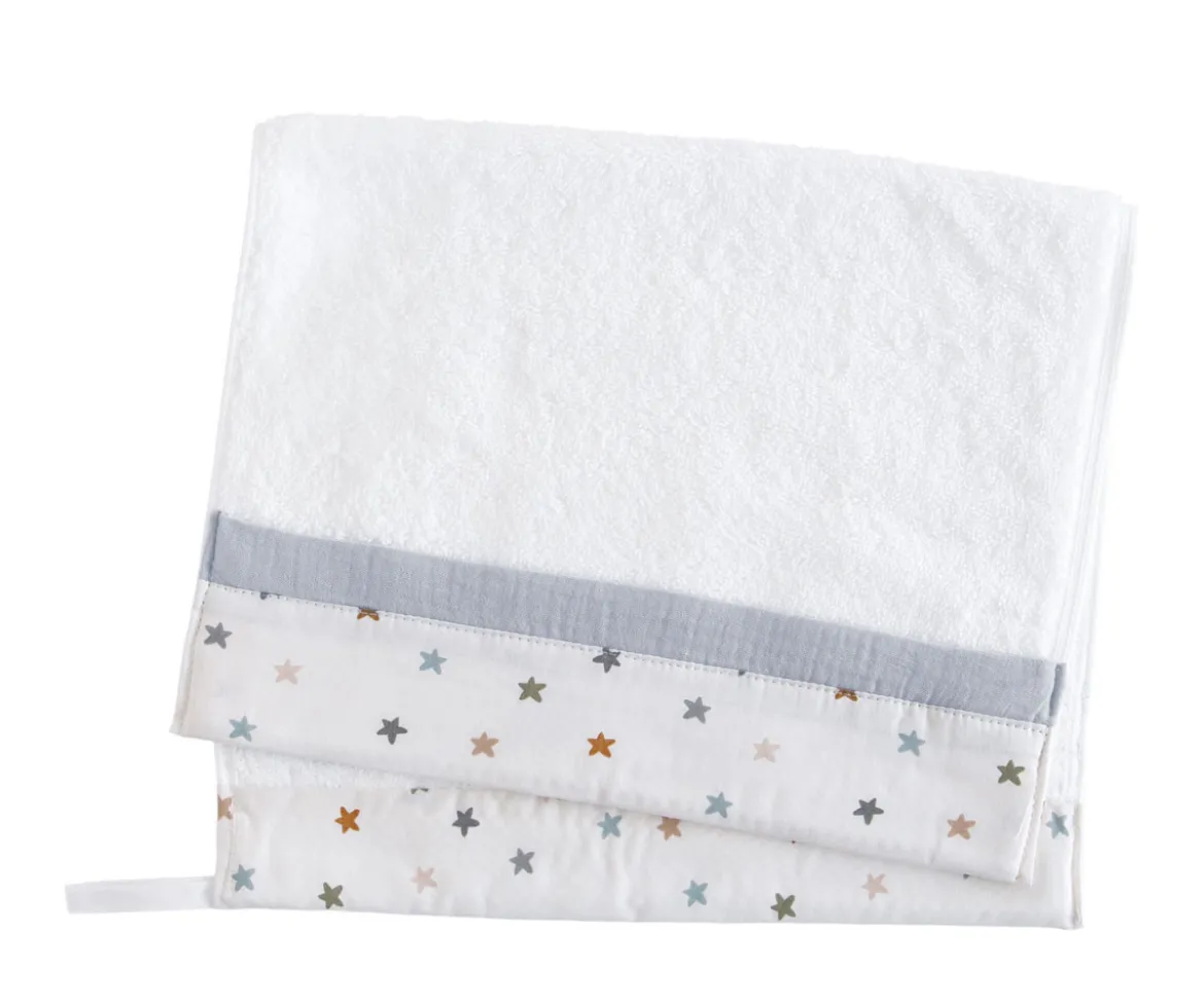 Toalla Guardería Little Stars Blue Personalizable