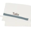 Toalla Guardería Rainbow Dots Azul Personalizable