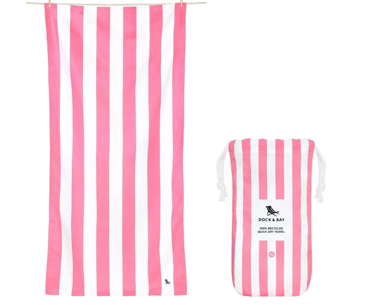 Toalla Playa Extra Large Microfibra Cabana Malibu Pink Personalizable