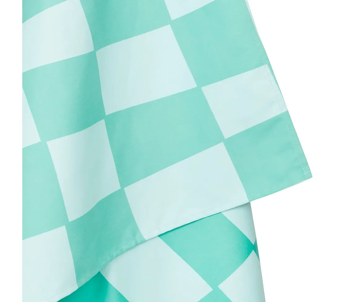 Toalla Playa Extra Large Microfibra Summer Check Verde Personalizable