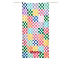 Toalla Playa Large Microfibra Check Me Out Personalizable