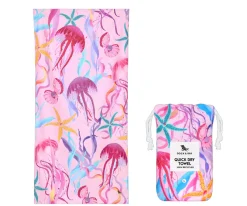 Toalla Playa Large Microfibra Jellyfish Personalizable