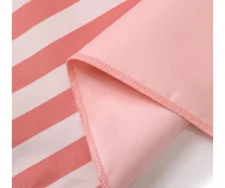 Toalla Playa Microfibra Stripes Bloom & Blush Personalizable