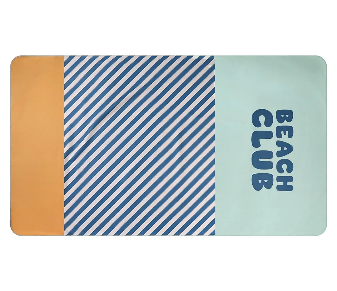 Toalla Playa Microfibra Stripes Blues & Beyond Personalizable