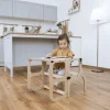 Torre Aprendizaje Montessori Mesa y Silla Silver / Mocha Mouse
