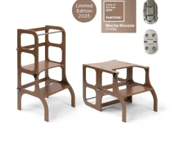 Torre Aprendizaje Montessori Mesa y Silla Silver / Mocha Mouse