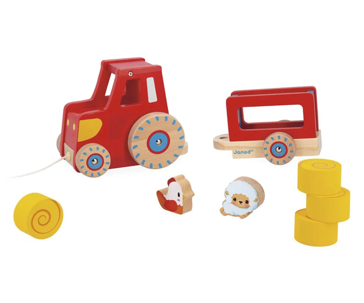 Tractor con Cuerda de Arrastre