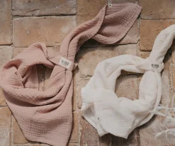 2 Trapitos Muselinas BIBS Ivory