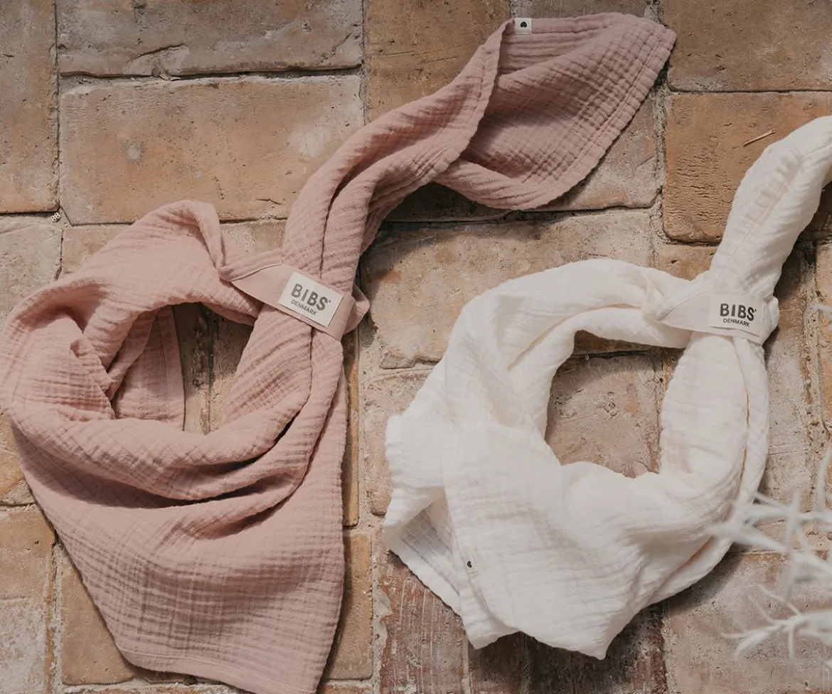 2 Trapitos Muselinas BIBS Ivory