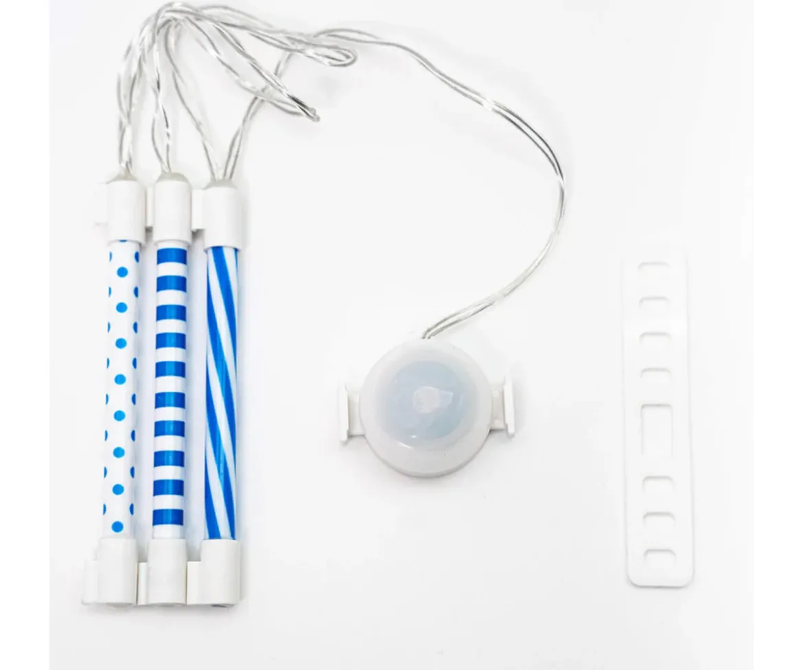 Tubos Luminosos LED Azul para Radios de Bicicleta