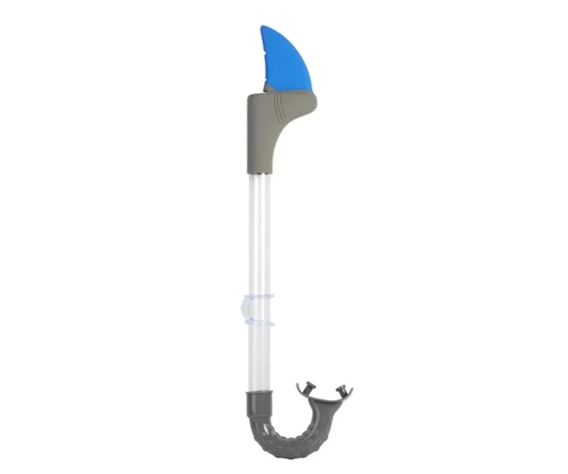 Tubo Snorkel Shark Bite Shark Fin Misty Blue