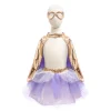 Tutú, Capa y Máscara Super-Duper Metallic Rose Gold/Lilac 4-6 años