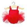 Tutu Célestine en Jersey y Tul Color Grenadine para Muñeco Gordis