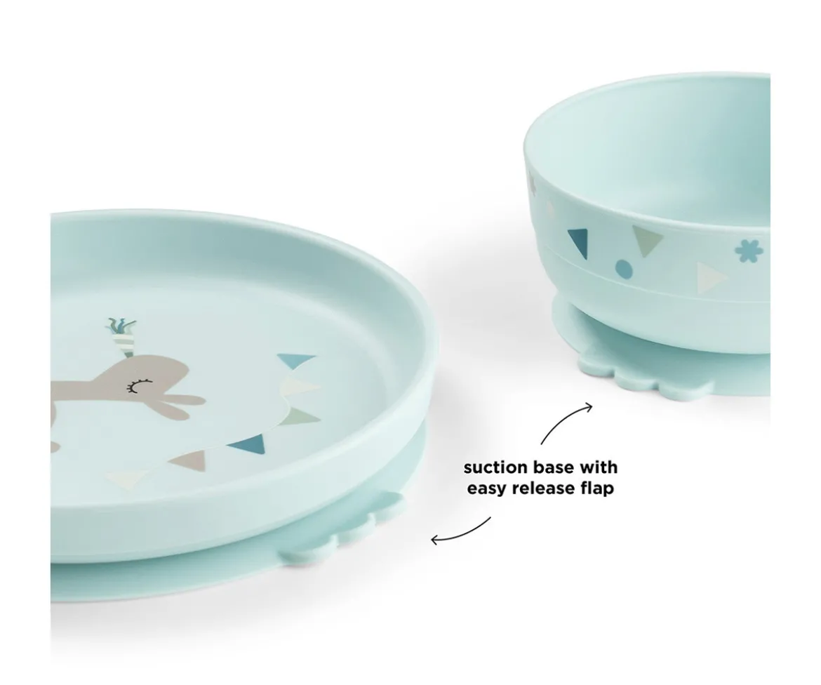 Vajilla Foodie con Ventosa Celebration Blue